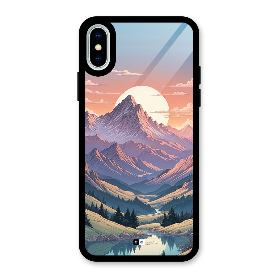 Sweet Evening Glass Back Case for iPhone XS