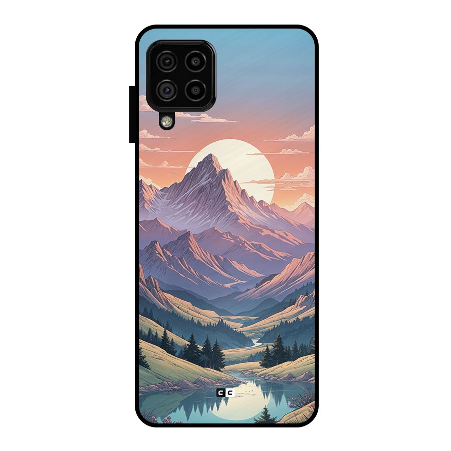 Sweet Evening Metal Back Case for Galaxy A22 4G