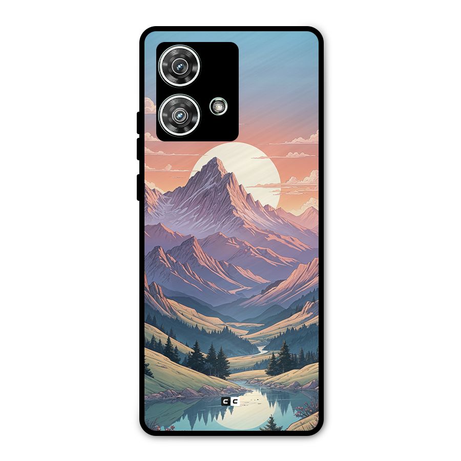 Sweet Evening Metal Back Case for Motorola Edge 40 Neo
