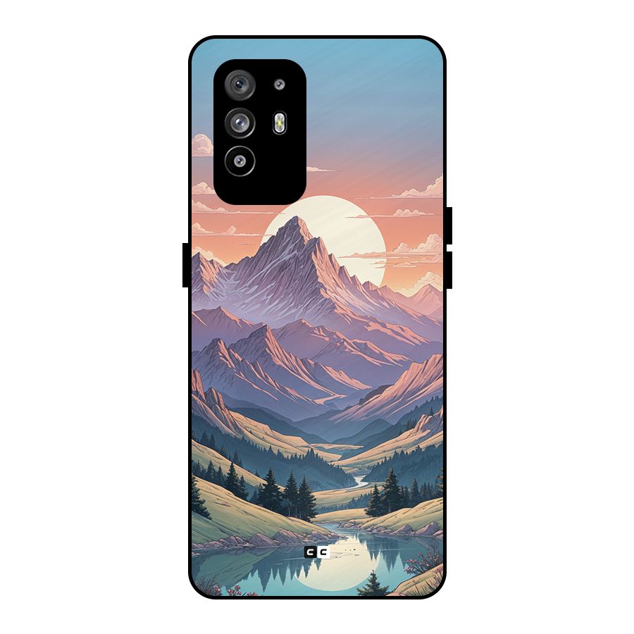Sweet Evening Metal Back Case for Oppo F19 Pro Plus 5G