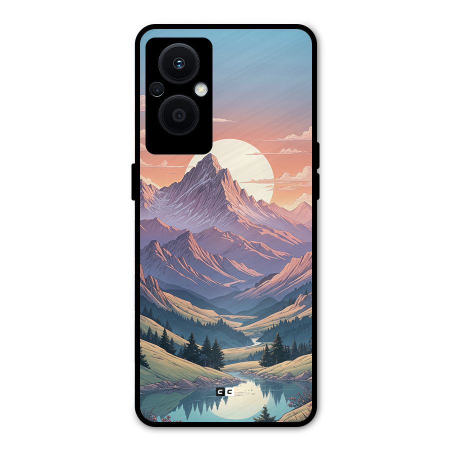 Sweet Evening Metal Back Case for Oppo F21 Pro 5G