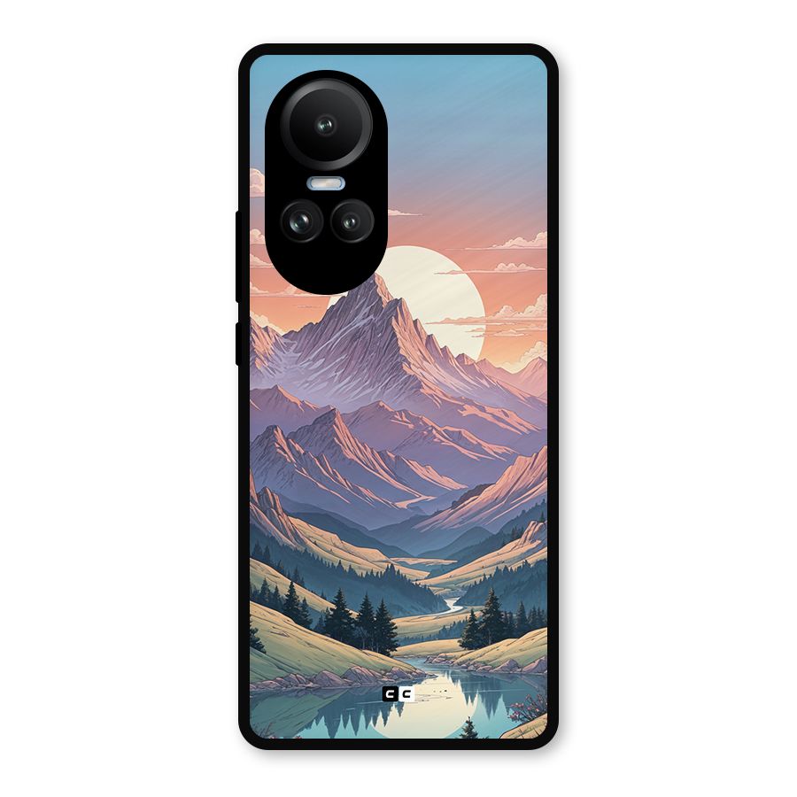 Sweet Evening Metal Back Case for Oppo Reno10