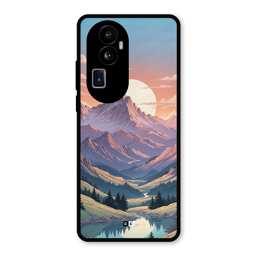 Sweet Evening Metal Back Case for Oppo Reno10 Pro Plus