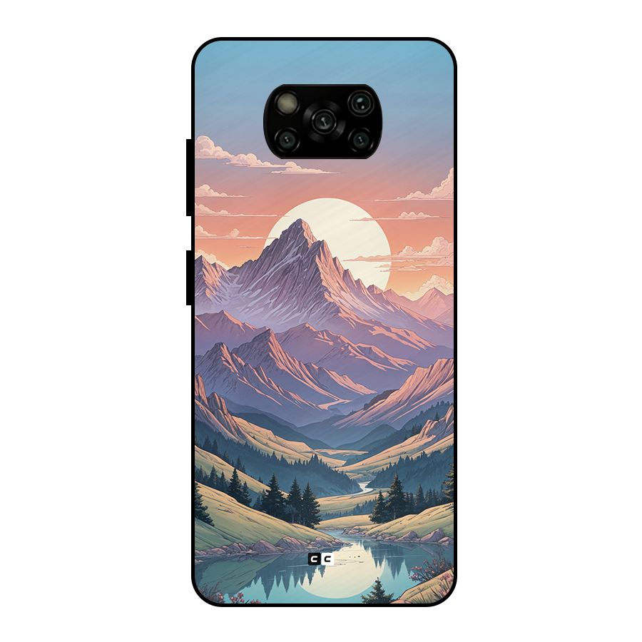 Sweet Evening Metal Back Case for Poco X3