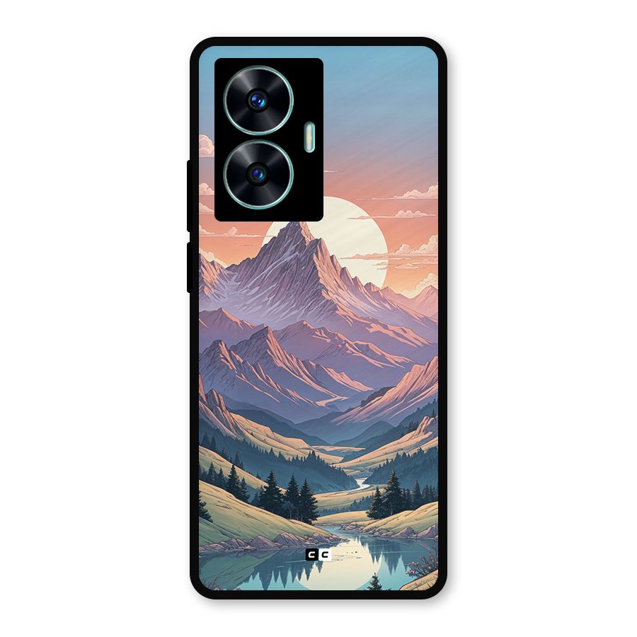 Sweet Evening Metal Back Case for Realme Narzo N55