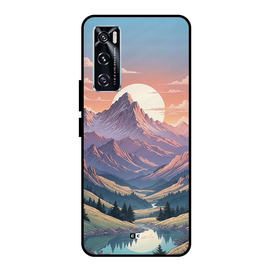 Sweet Evening Metal Back Case for Vivo V20 SE