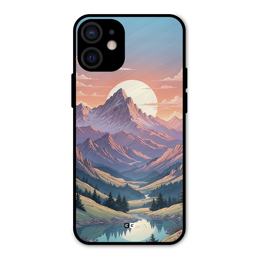 Sweet Evening Metal Back Case for iPhone 12 Mini