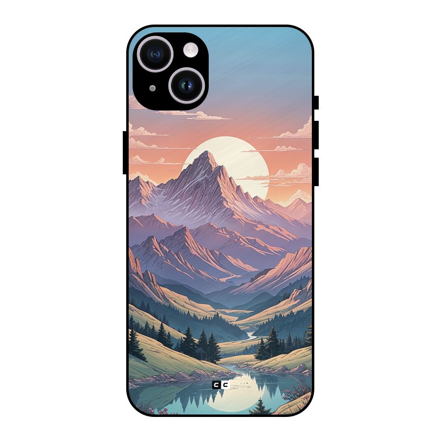 Sweet Evening Metal Back Case for iPhone 14 Plus