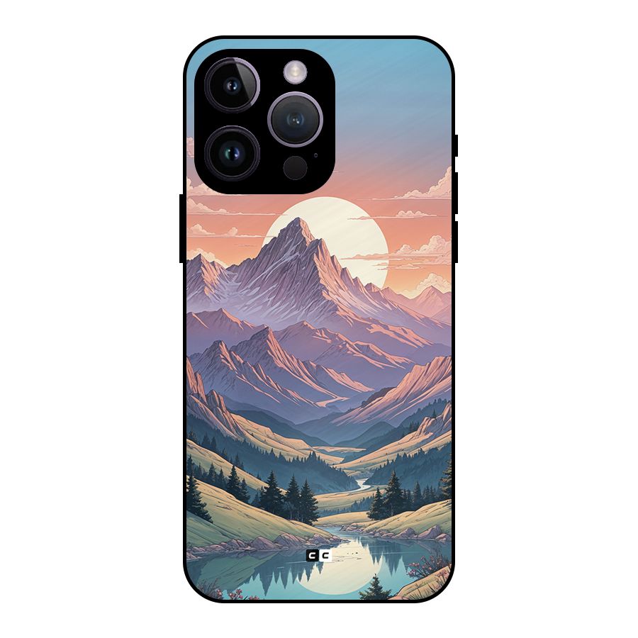 Sweet Evening Metal Back Case for iPhone 14 Pro Max