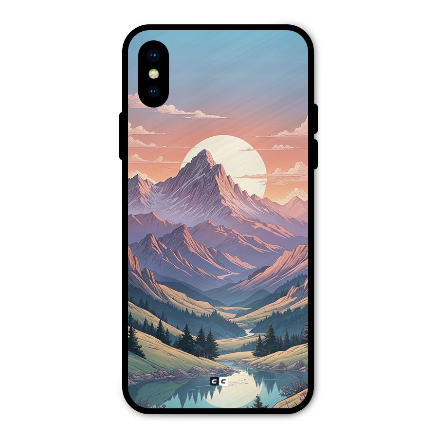 Sweet Evening Metal Back Case for iPhone X