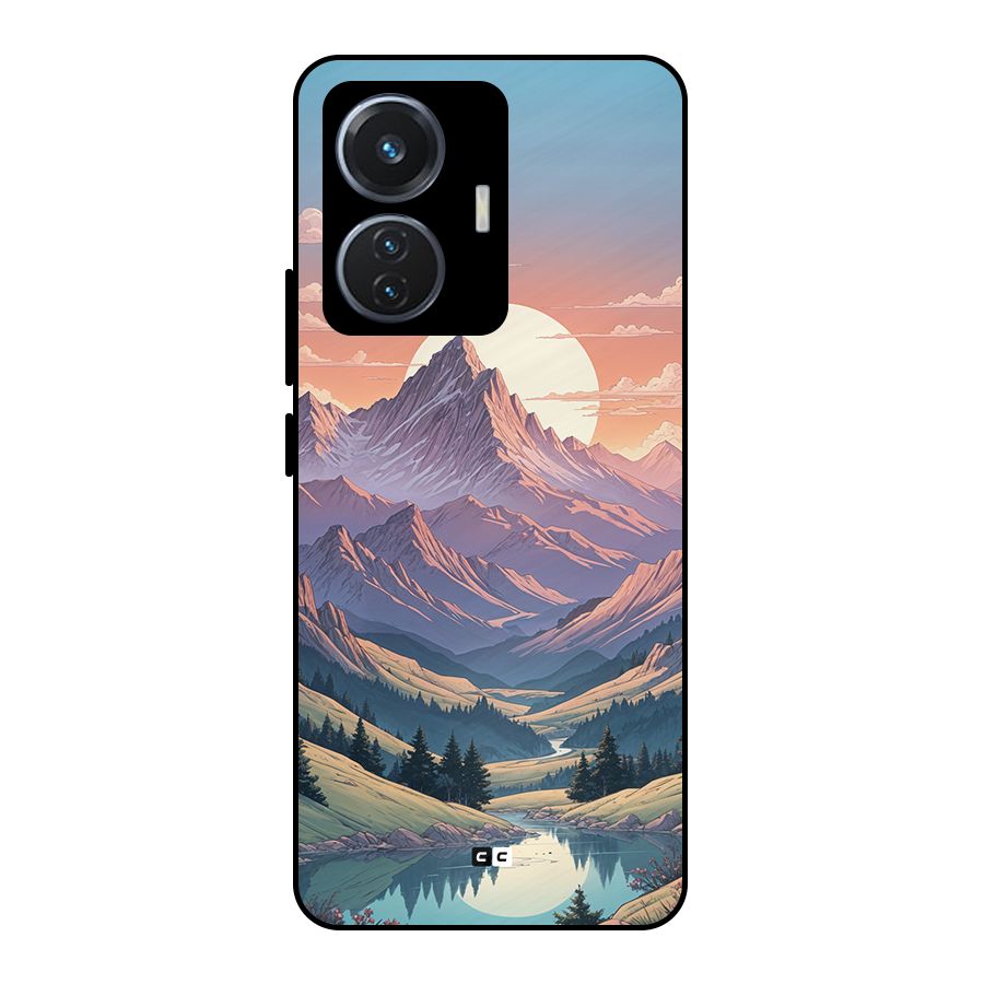 Sweet Evening Metal Back Case for iQOO Z6 44W