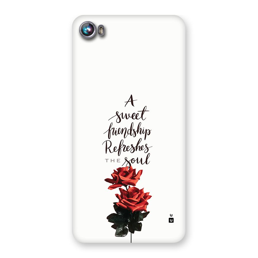 Sweet Friendship Back Case for Canvas Fire 4 (A107)