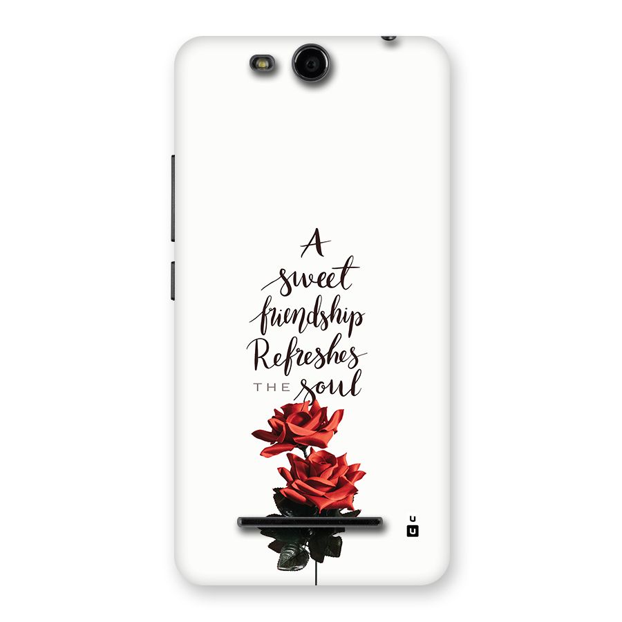 Sweet Friendship Back Case for Canvas Juice 3 Q392