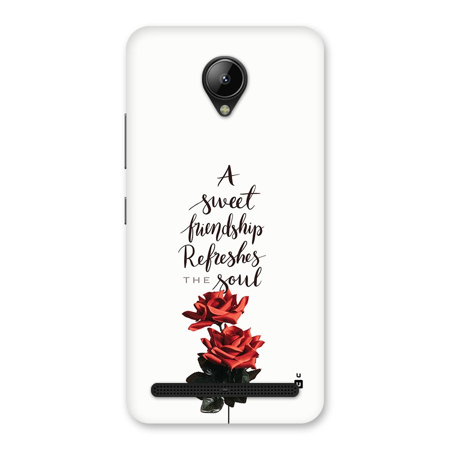 Sweet Friendship Back Case for Lenovo C2