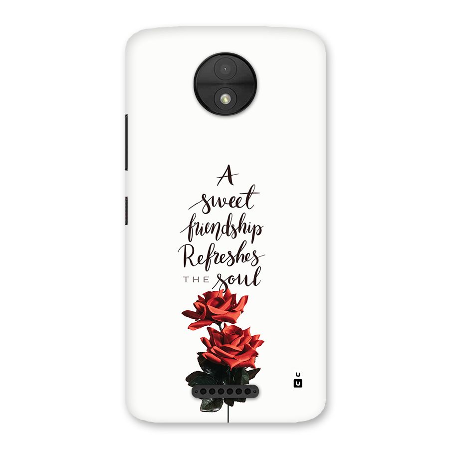 Sweet Friendship Back Case for Moto C