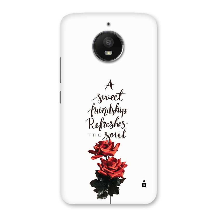 Sweet Friendship Back Case for Moto E4 Plus