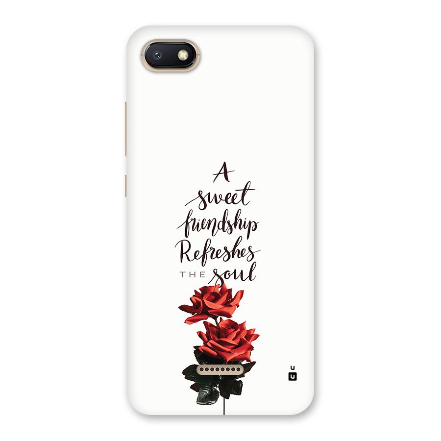 Sweet Friendship Back Case for Redmi 6A