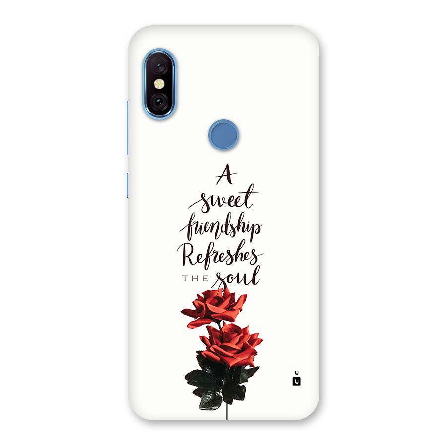 Sweet Friendship Back Case for Redmi Note 6 Pro