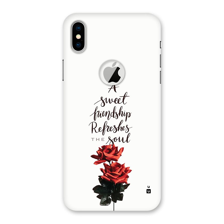 Sweet Friendship Back Case for iPhone X Logo Cut