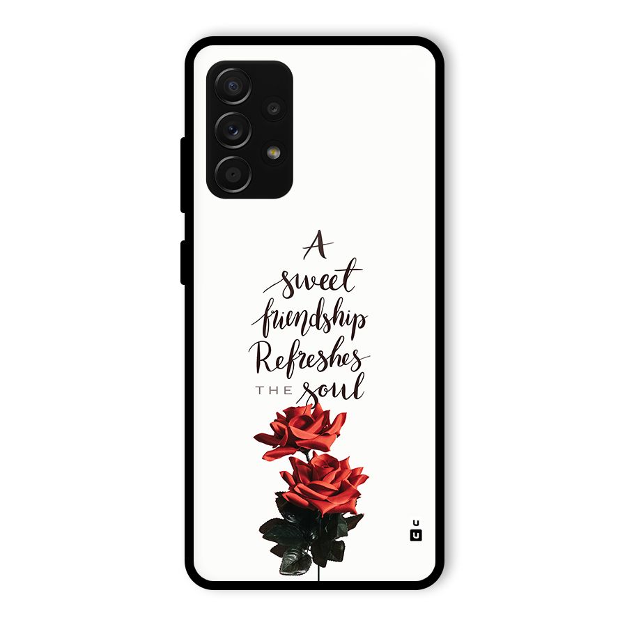 Sweet Friendship Glass Back Case for Galaxy A53 5G