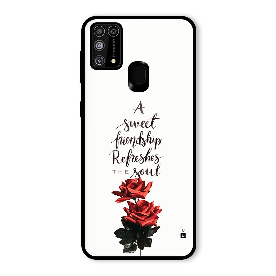 Sweet Friendship Glass Back Case for Galaxy F41
