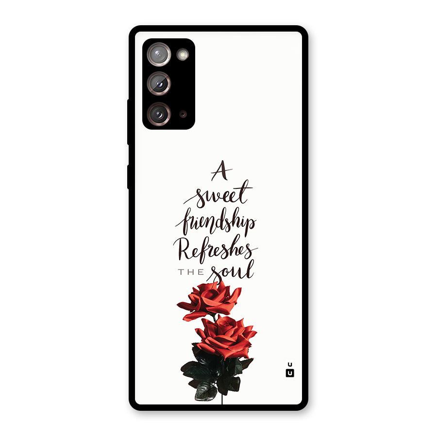 Sweet Friendship Glass Back Case for Galaxy Note 20