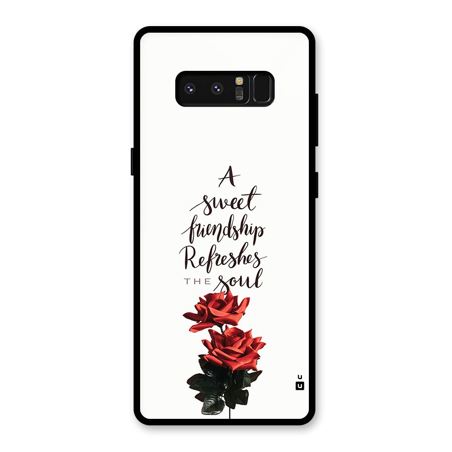 Sweet Friendship Glass Back Case for Galaxy Note 8
