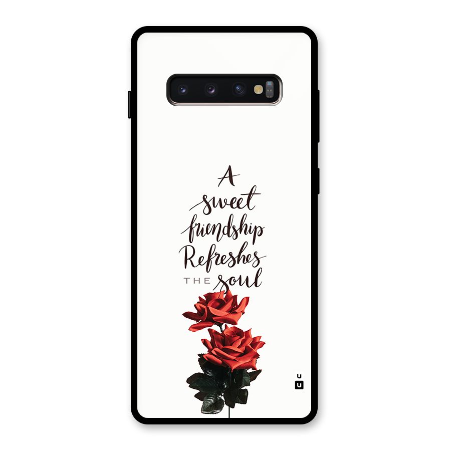 Sweet Friendship Glass Back Case for Galaxy S10 Plus
