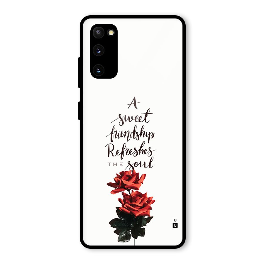 Sweet Friendship Glass Back Case for Galaxy S20 FE