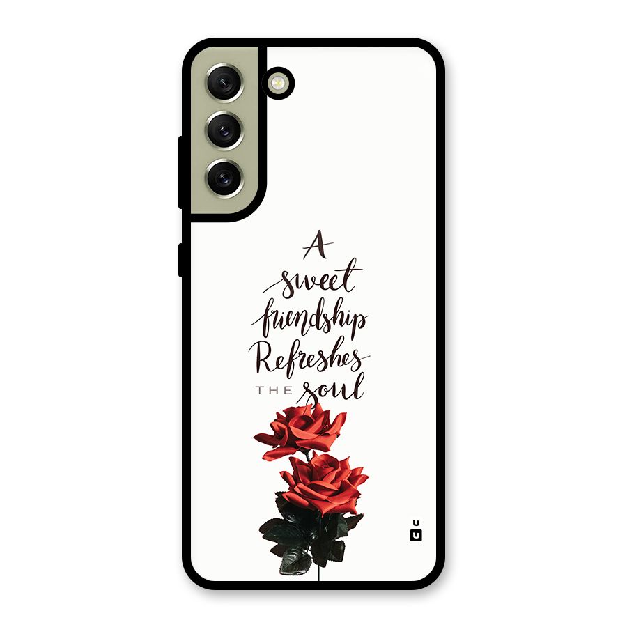 Sweet Friendship Glass Back Case for Galaxy S21 FE 5G