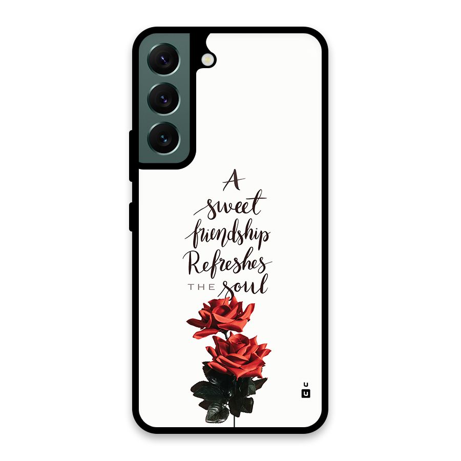 Sweet Friendship Glass Back Case for Galaxy S22 5G