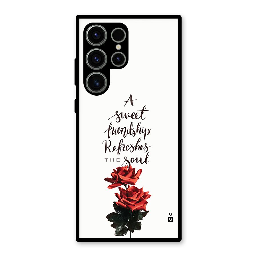 Sweet Friendship Glass Back Case for Galaxy S23 Ultra