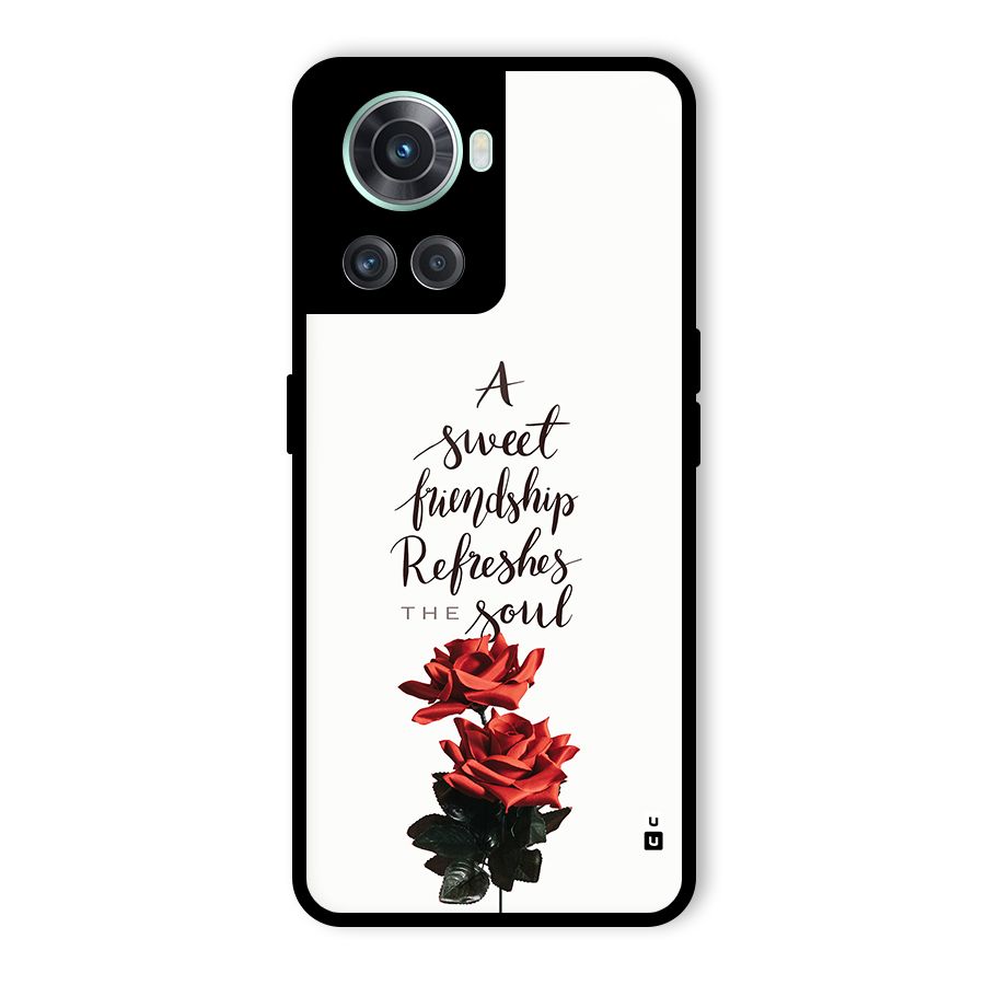 Sweet Friendship Glass Back Case for OnePlus 10R
