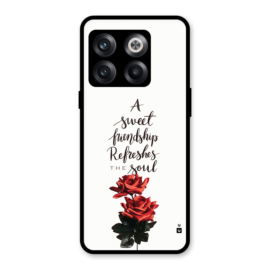 Sweet Friendship Glass Back Case for OnePlus 10T