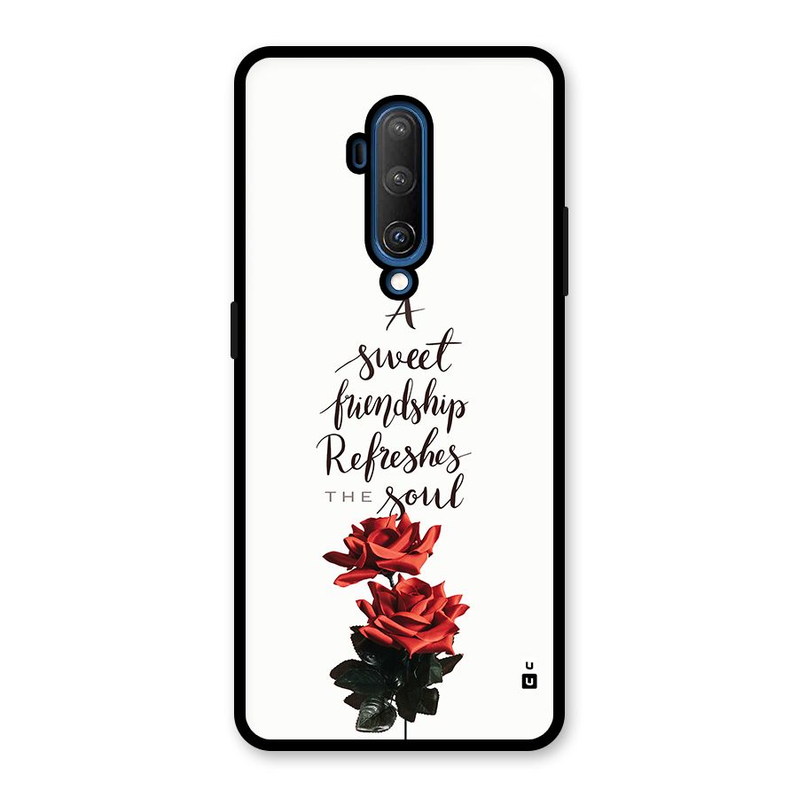 Sweet Friendship Glass Back Case for OnePlus 7T Pro
