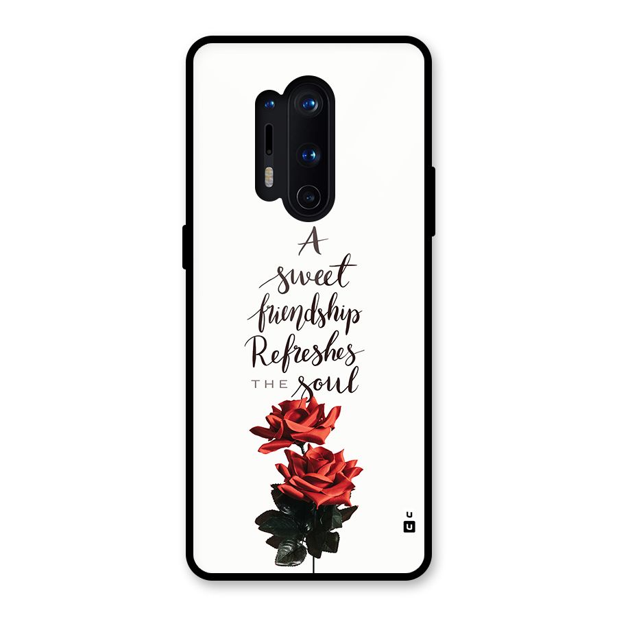 Sweet Friendship Glass Back Case for OnePlus 8 Pro