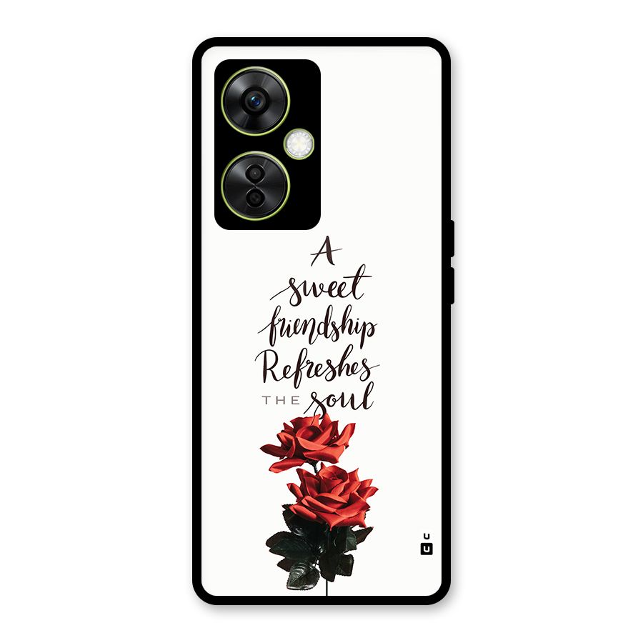 Sweet Friendship Glass Back Case for OnePlus Nord CE 3 Lite