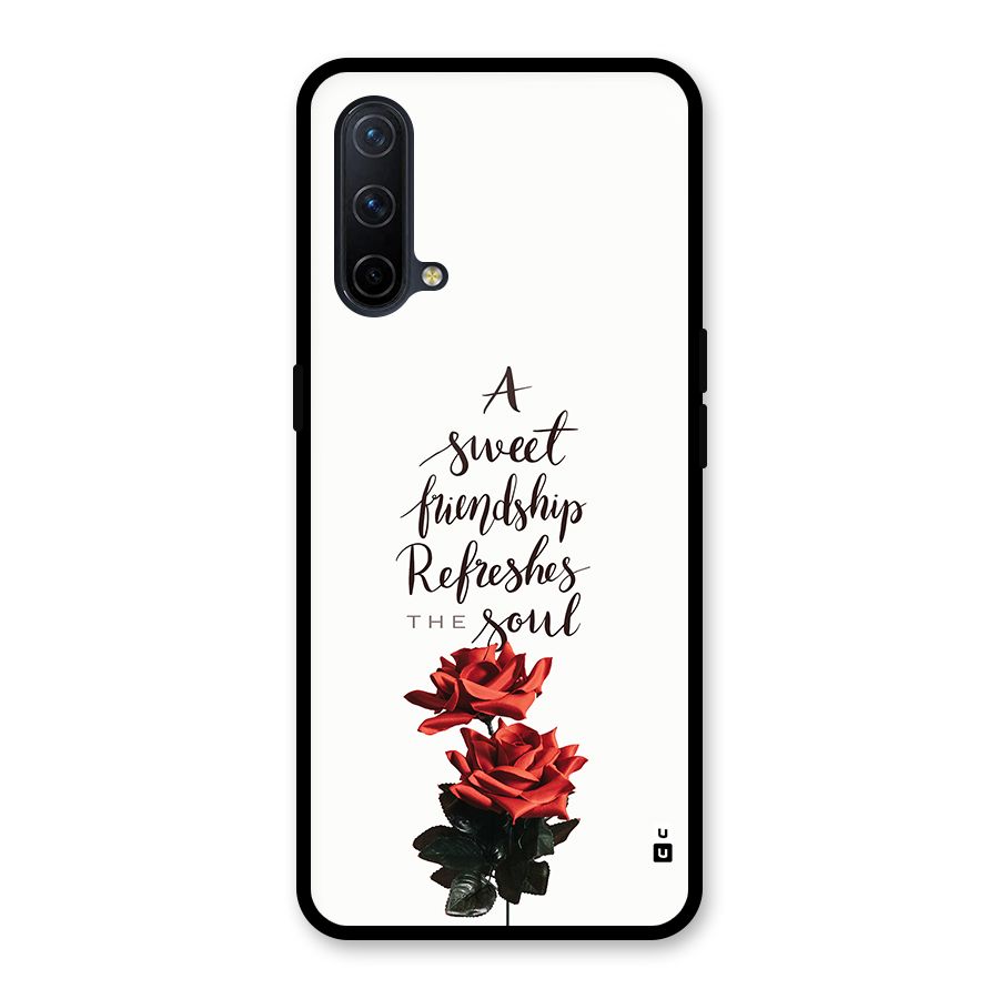 Sweet Friendship Glass Back Case for OnePlus Nord CE 5G