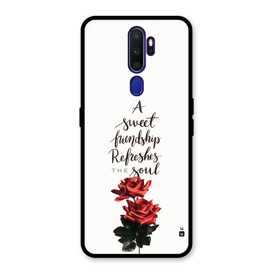 Sweet Friendship Glass Back Case for Oppo A9 (2020)