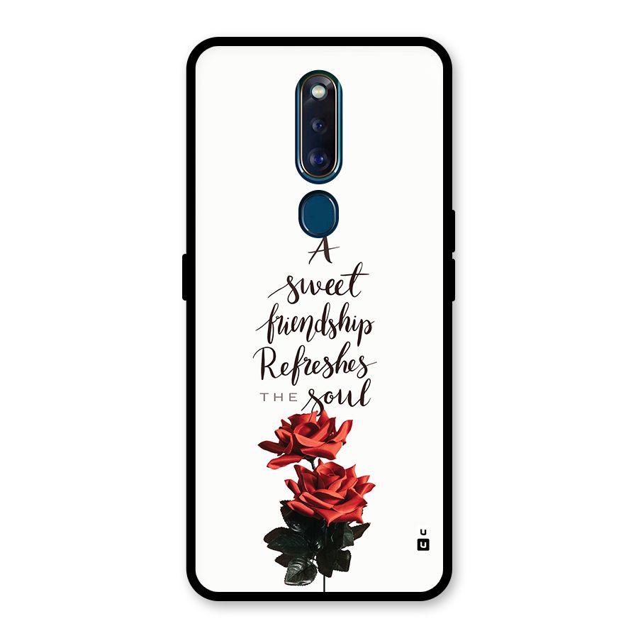 Sweet Friendship Glass Back Case for Oppo F11 Pro