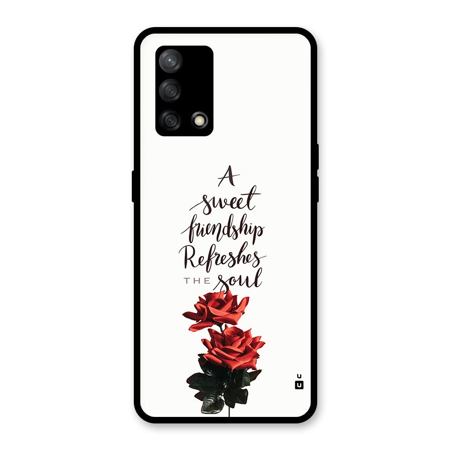 Sweet Friendship Glass Back Case for Oppo F19