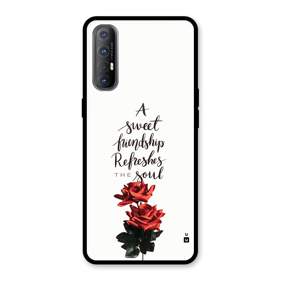 Sweet Friendship Glass Back Case for Oppo Reno3 Pro