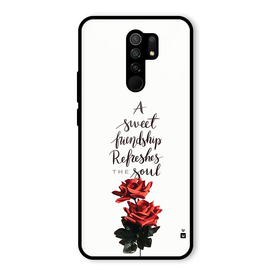 Sweet Friendship Glass Back Case for Poco M2