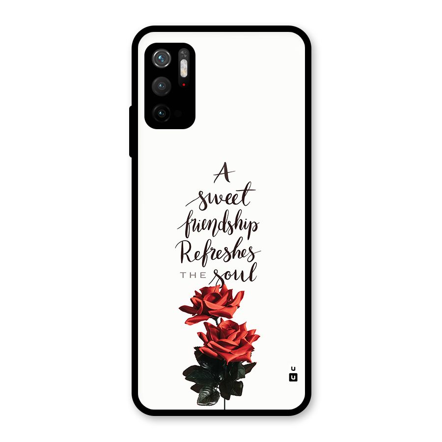 Sweet Friendship Glass Back Case for Poco M3 Pro 5G