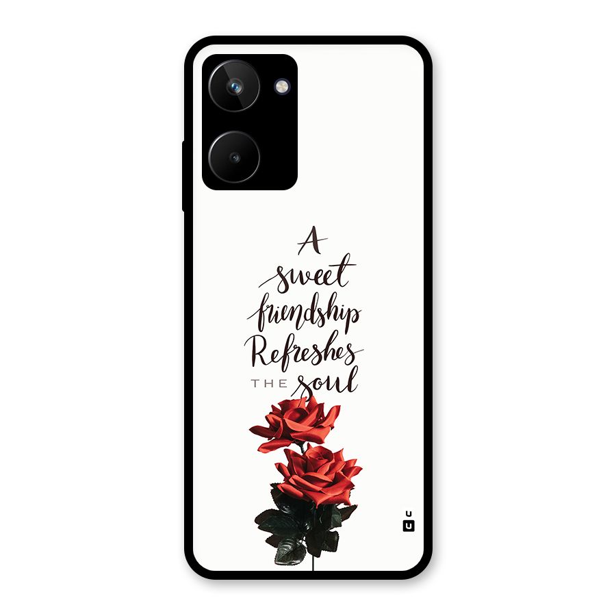 Sweet Friendship Glass Back Case for Realme 10