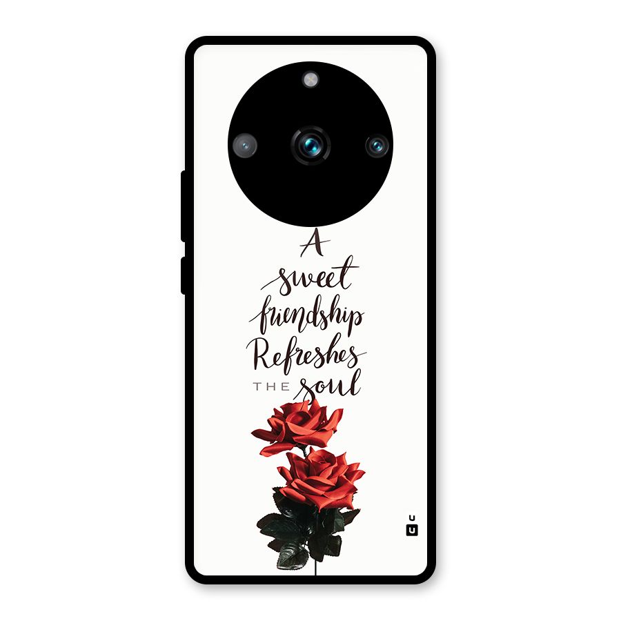 Sweet Friendship Glass Back Case for Realme 11 Pro Plus