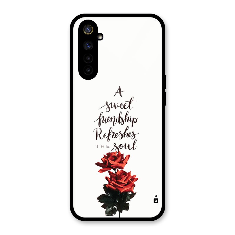 Sweet Friendship Glass Back Case for Realme 6i