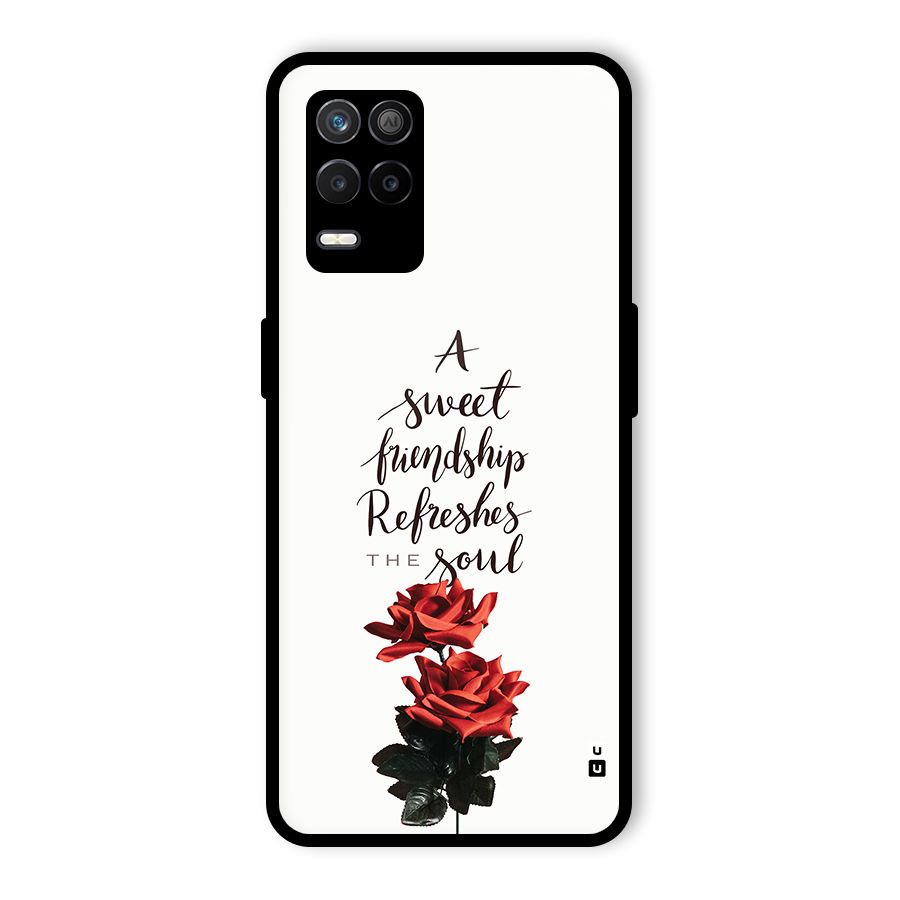 Sweet Friendship Glass Back Case for Realme 8 5G