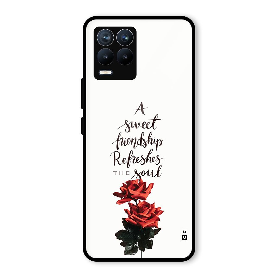Sweet Friendship Glass Back Case for Realme 8 Pro