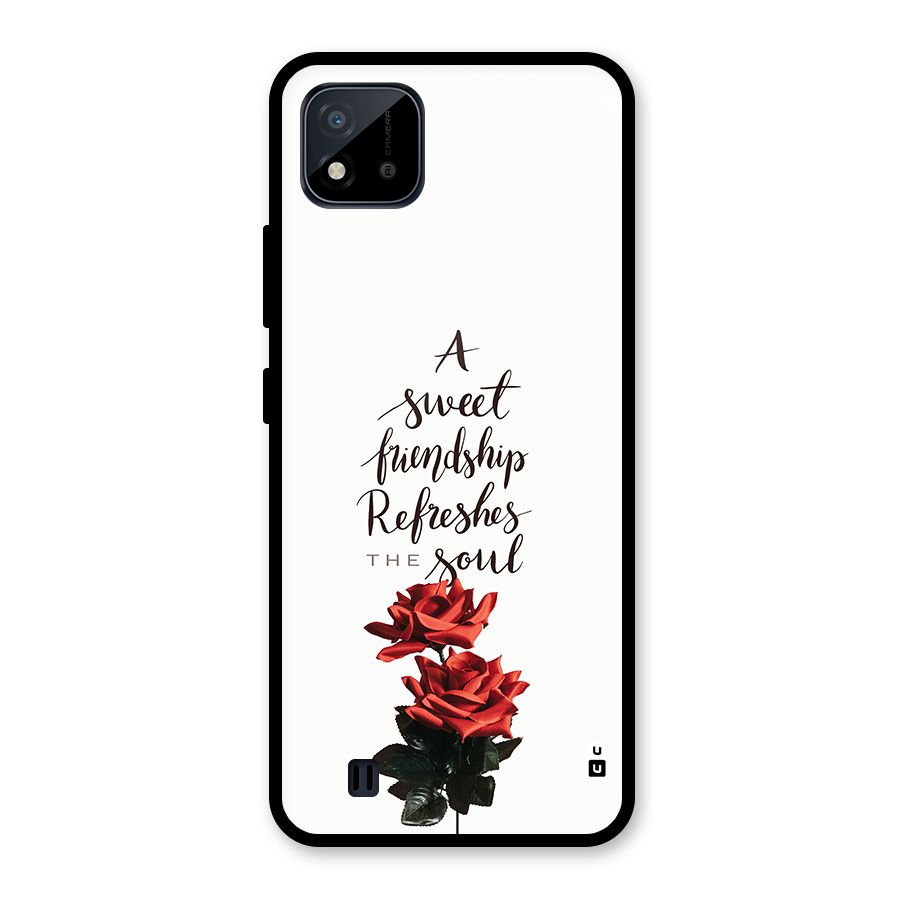 Sweet Friendship Glass Back Case for Realme C11 2021